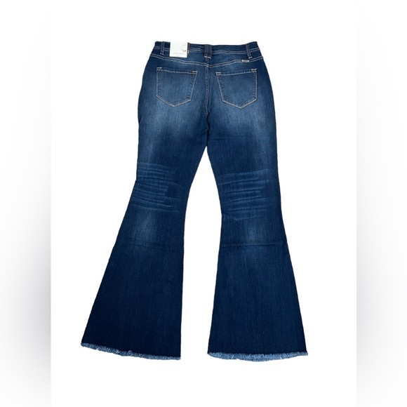 Kancan Dark Wash High Rise Flare Jeans - Picture 13 of 17